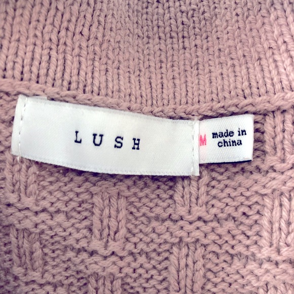 LUSH Purple knit sweater vest with collar - Picture 3 of 6